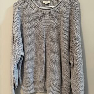 LOFT Soft Heather Gray Crewneck Sweater